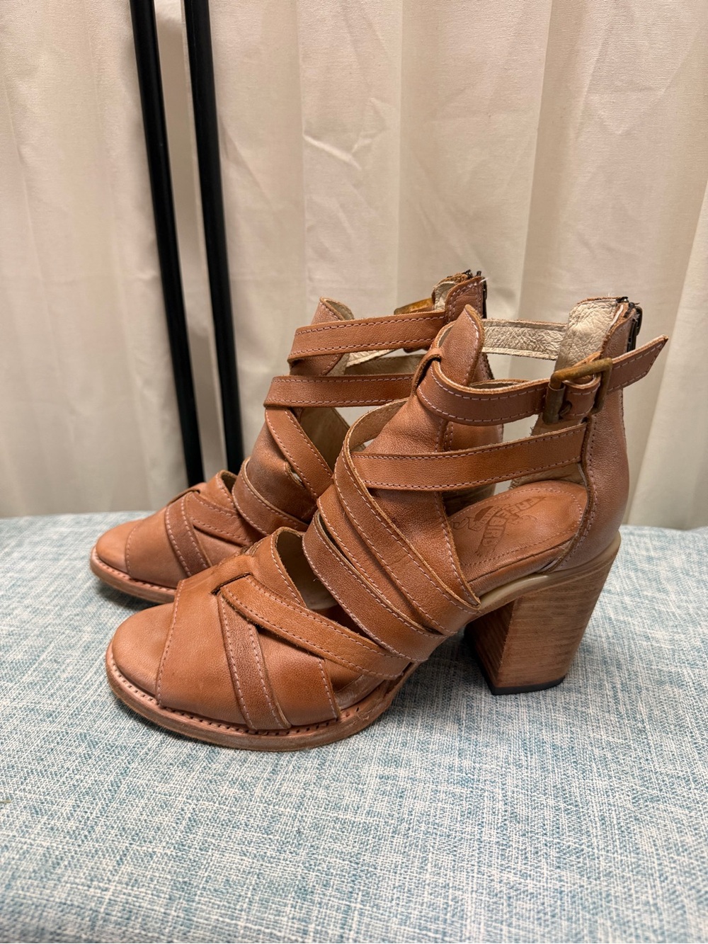 Freebird by Steven Brown Leather Wrap Gladiator Sandals